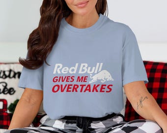 T-shirt Red Bull Gives Me Overtakes, T-shirt de course de Formule 1