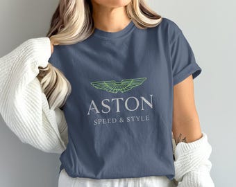 Camiseta estilo Aston: Camisa de algodón para entusiastas de los coches de carreras