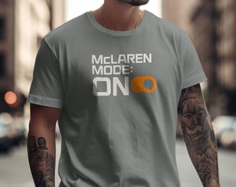 T-shirt McLaren Mode On : vêtements pour fans de course de Formule 1