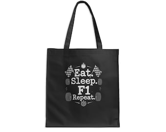 Sac fourre-tout Eat Sleep F1 Repeat : accessoire pour fan de sport automobile