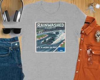 Rainwashed Silverstone Racing T-Shirt: Formula 1 Motorsports Artwork Tee - 2025 Edition