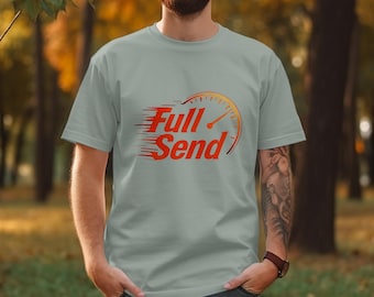 T-shirt graphique Speedometer complet : chemise en coton inspirée de la course automobile