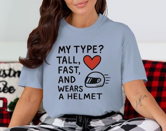 T-shirt moto amusant : T-shirt graphique « My Type » - Cadeau pour fan de course