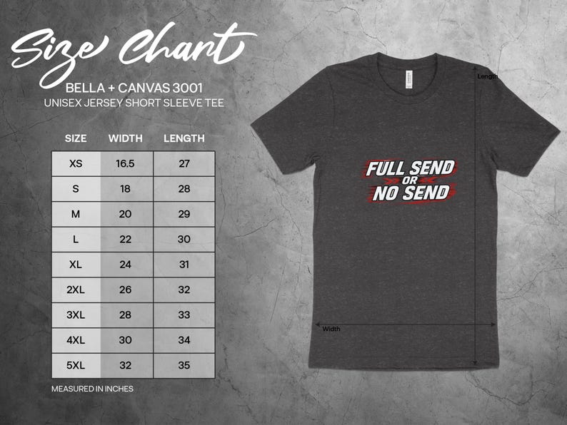 Full Send or No Send T-Shirt, Motivational Graphic Tee, Unisex Jersey Short Sleeve, Inspiring Quote Shirt, Adventure Enthusiast Top