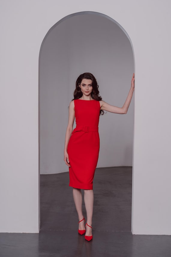 Timeless Red Midi Dress Timeless Red Midi Dress