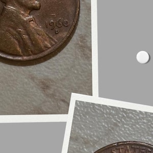 1960-D Lincoln Penny Error &quot;L&quot; close to rim