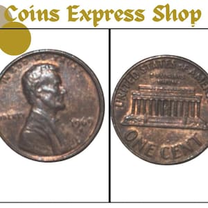 1969-D Lincoln Penny Fehler &quot;&quot;Rand&quot;&quot;&quot;
