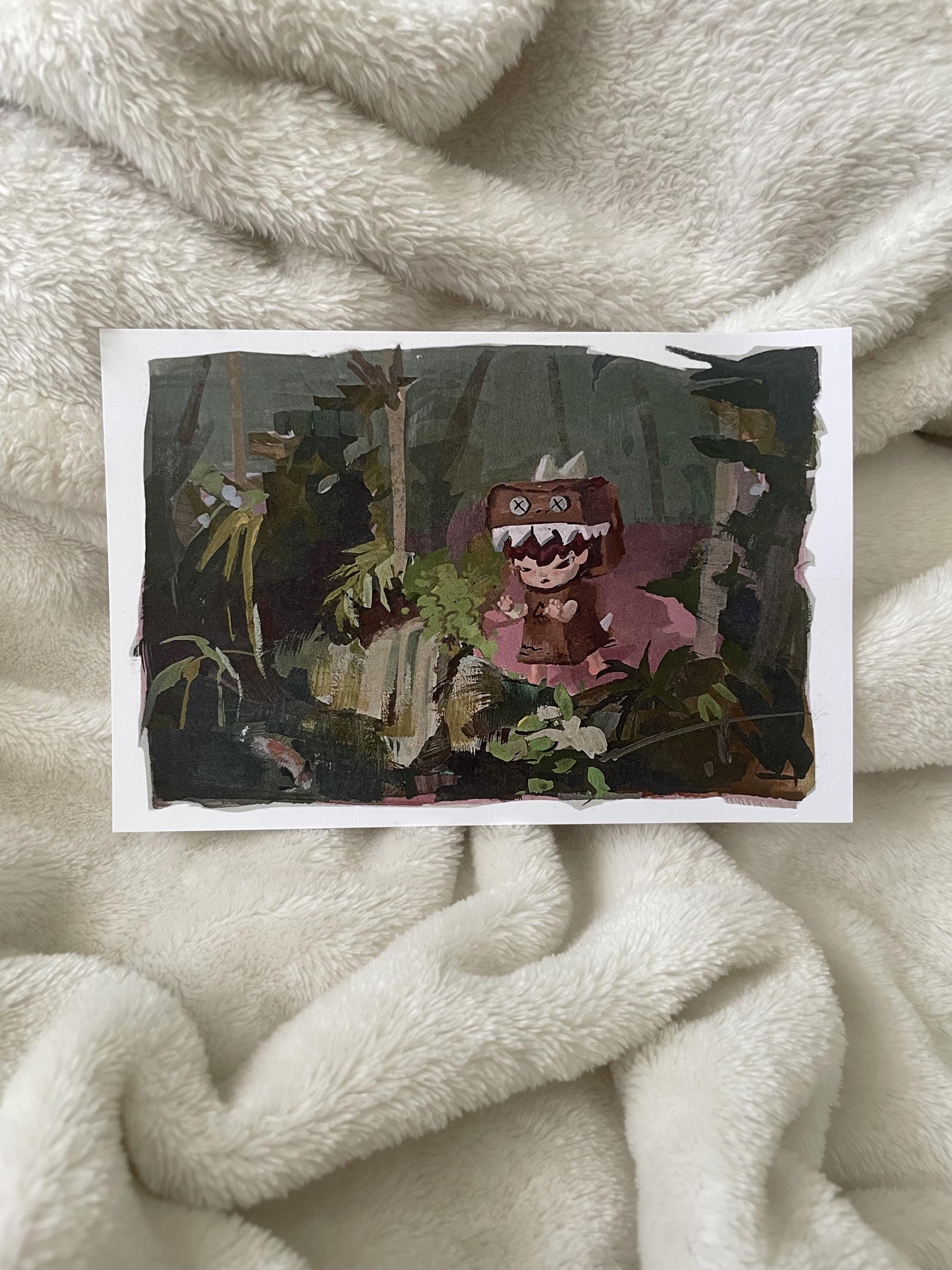 Hirono Cardboard Dinosaur Physical Art Print