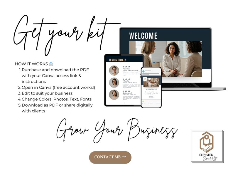 Client Welcome Guide Canva Template – Editable Coaching Packet for ...