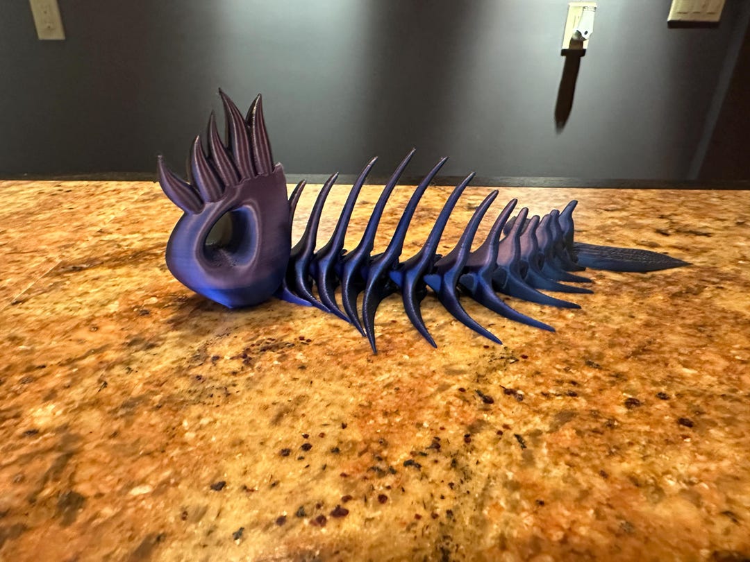 Fishbone Structure 3d 3D Articulated Fishbone - Etsy