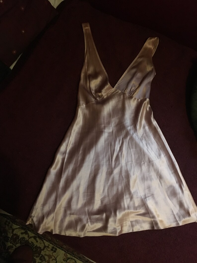 Champagne Pink Silk Marilyn Monroe by Warners Negligee /& Robe