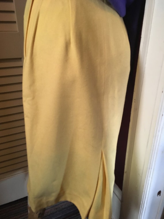 1950's Dalton Coordinates Canary Yellow Wool Penc… - image 2