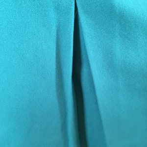 1950's Dalton Coordinates Aqua Blue Wool Pencil Skirt image 4