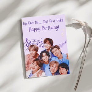 Sofortige druckbare BTS (K-Pop) Geburtstagskarte | Kpop Geburtstagskarte | BTS Armee Karte