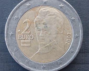 フランスで流通していた2017年記念2ユーロ硬貨の希少な発見。ユニーク