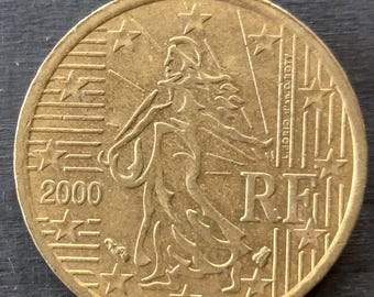 1999年フランス10セントユーロ - Etsy 日本