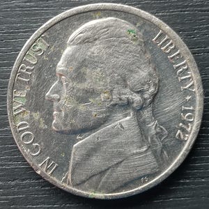 Rare USA Minting Error 1972 Jefferson Nickel