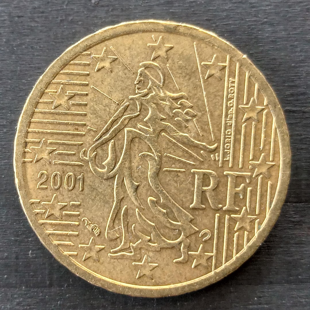 2001年 ユーロ 10セント 硬貨 希少なフランスの2001年10セント硬貨 - Etsy 日本