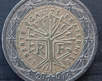 2 ユーロ硬貨フランス共和国 2002 - 2012 - Etsy 日本