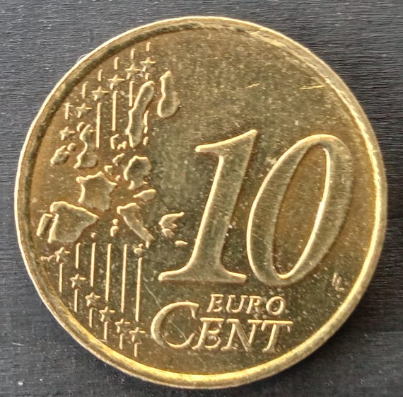 フランス10セント硬貨（西暦1999年もの）。 非常に珍しいフランスの1999年10セント硬貨 - Etsy 日本