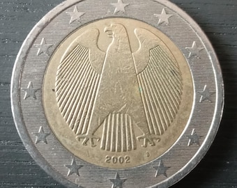 2ユーロ硬貨 ドイツ 2002 D （ミントエラーあり） - Etsy 日本