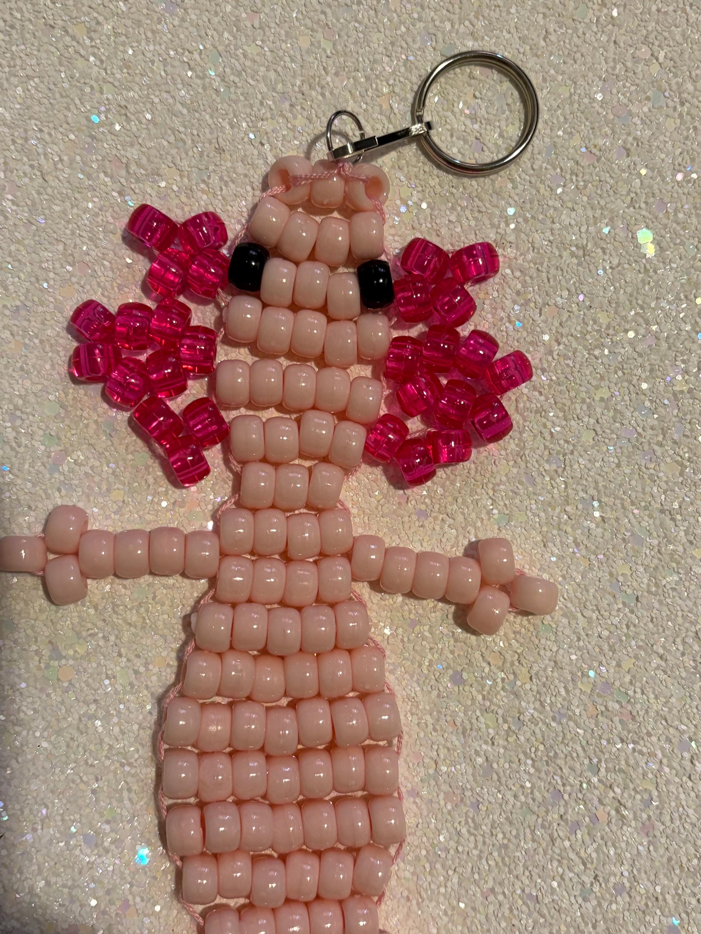 Beaded Axolotl Keychains! - Etsy