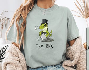 Tea-Rex T-Shirt: Funny Dinosaur Tea Lover Gift