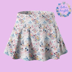 Minnie and Mickey, Personalized Skirt, Disney Skirt with Shorts, Pickleball Skirt, Tennis Skirt, Skort,  Disney Outfit