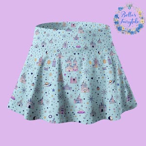 Sparkling Disney Theme Parks, Personalized Skirt, Disney Skirt with Shorts, Pickleball Skirt, Tennis Skirt, Skort, Disney Outfit