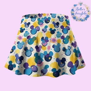 Oil Painting Mickey, Disney Skirt with Shorts, Pickleball Skirt, Tennis Skirt, Skort, Disney Outfit