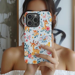 Bambi and Dumbo, UNIQUE Disney Phone Case, Disney Tough Case, Disney Phone Case for iPhone Samsung Google Pixel