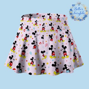 Pinky Mickey, Personalized Skirt, Disney Skirt with Shorts, Pickleball Skirt, Tennis Skirt, Skort,  Disney Outfit