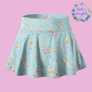 Personalized Skirt, Cinderella Fairytale, Disney Skirt with Shorts, Pickleball Skirt, Tennis Skirt, Skort,  Disney Outfit