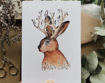 Jackalope  // Greeting Card