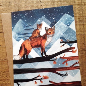 Bois de renard // Carte de voeux vierge