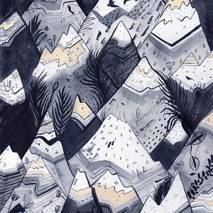 MOUNTAINS  // Signed A4 Print
