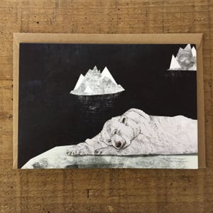 Sleeping Polar Bear // Greeting Card