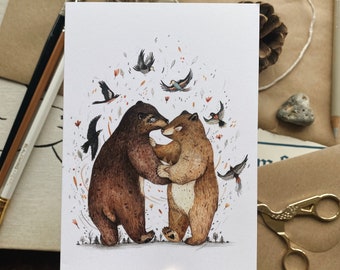 Bear Dance // Greeting Card