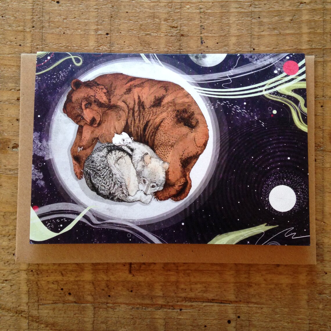 Moon // Greeting Card - Etsy