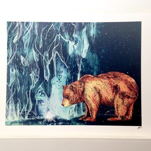 Bear Cave // Signed A4 print image 2