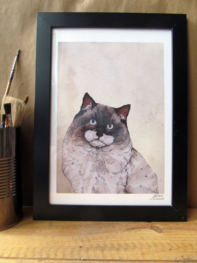 Mr. Ragdoll Cat // Signed A4 Print - Etsy