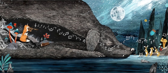 Fox Solo // Signed A3 print