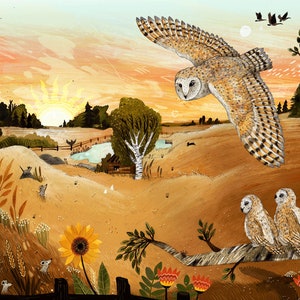 OWLS // Signed A3 Print image 1