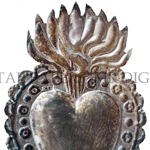 Ex Voto Heilige Hart / Heilige Hart reliekschrijn / heilig hart van Jezus / Heilige Hart Download / Heilige Hart / Heilige Hart Milagro / Milagro