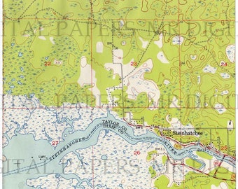 Vintage Map / Antique U.S. Map / Topo Map / Map Print / Digital Instant Download / Antique Tourist Map / Old Topographic Map / Antique Topo