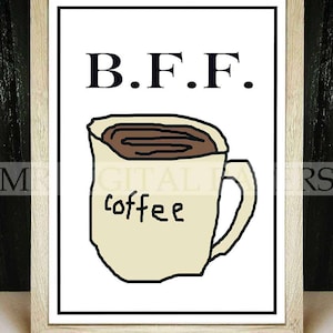 Coffee Print / Coffee Art / Kitchen Print / Coffee Printable / Coffee Wall Art / Digital Instant Download / Coffee Lover Gift / Art Print