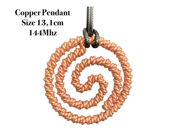 Sacred Geometry Copper Pendant – 144MHz Healing Energy Necklace | Unique Gift for Him & Her
