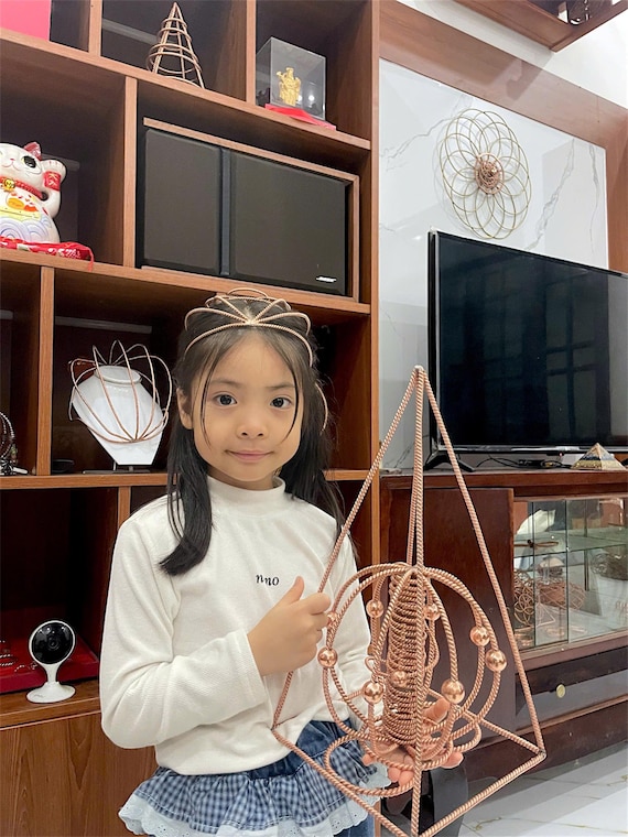 Nubian Red Copper Pyramid Set – Large Size | 144MHz Energy Tool (Factory Direct - No Intermediaries)