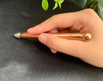 Copper Acupressure Pen: 144MHz Energy Healing Tool