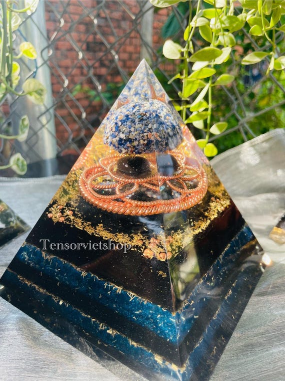 Orgonite Pyramid – EMF Protection & Chakra Balancing
